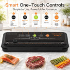 MEGAWISE Sellador al vacío 80kPa, sellador automático de alimentos con