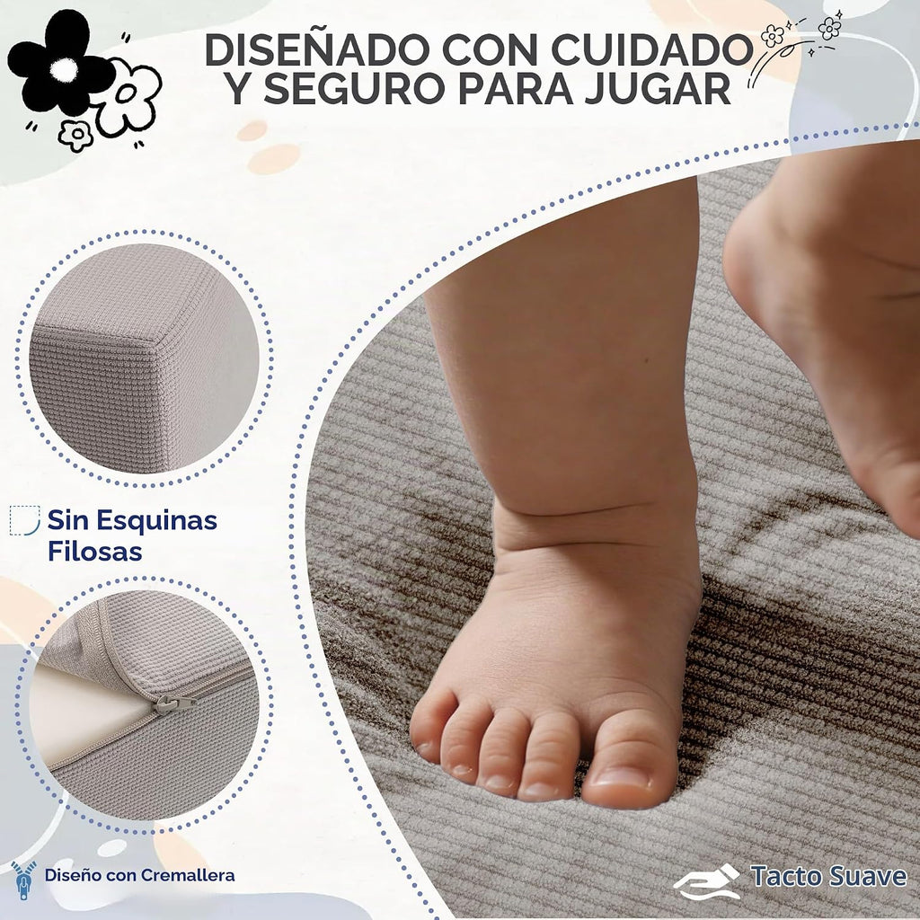 Juguetes de escalada para niños pequeños con hoyo de pelotas, 7 piezas de bloques de escalada de espuma para bebés con piscina de bolas, juego suave de actividades de escalada para niños