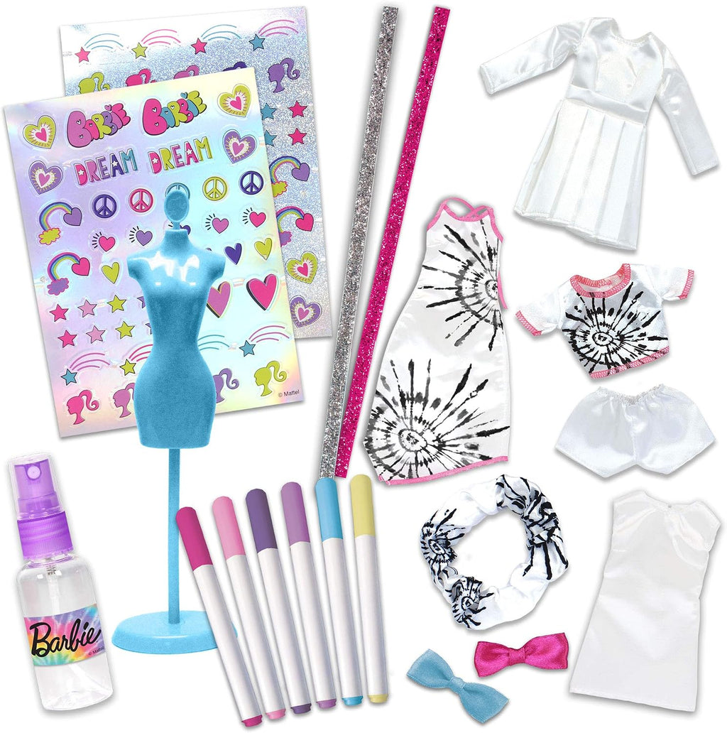 Tara Toys Barbie - Kit de diseño de moda de teñido anudado, juego de diseño