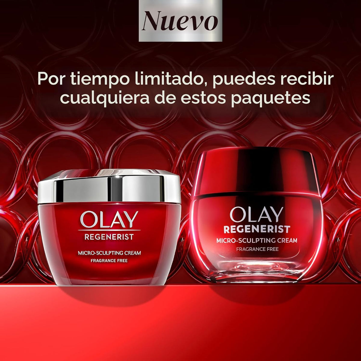 Crema facial hidratante Olay Regenerist Micro-Sculpting, paquete de...