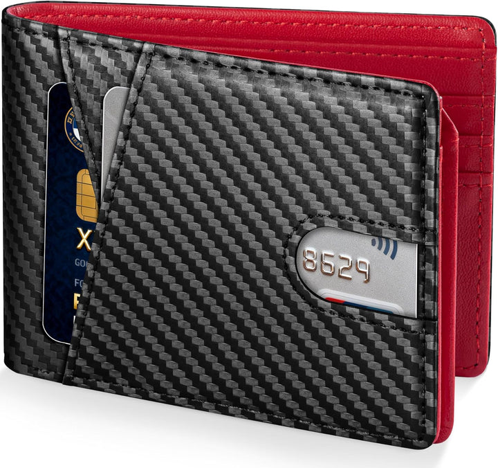 GSOIAX Billetera de piel de caballo loco prémium para hombre, hecha...
