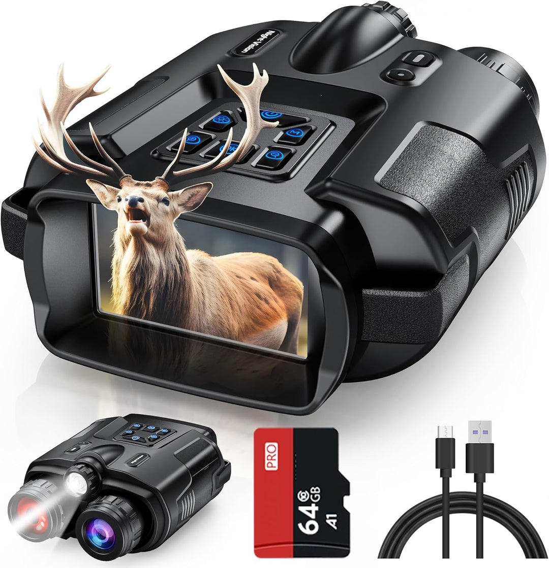Diyimin Binoculares de visión nocturna 4K zoom 8X/2000