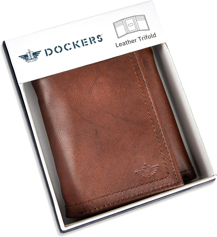 Dockers Billetera de perfil delgado con capacidad extra para hombre...