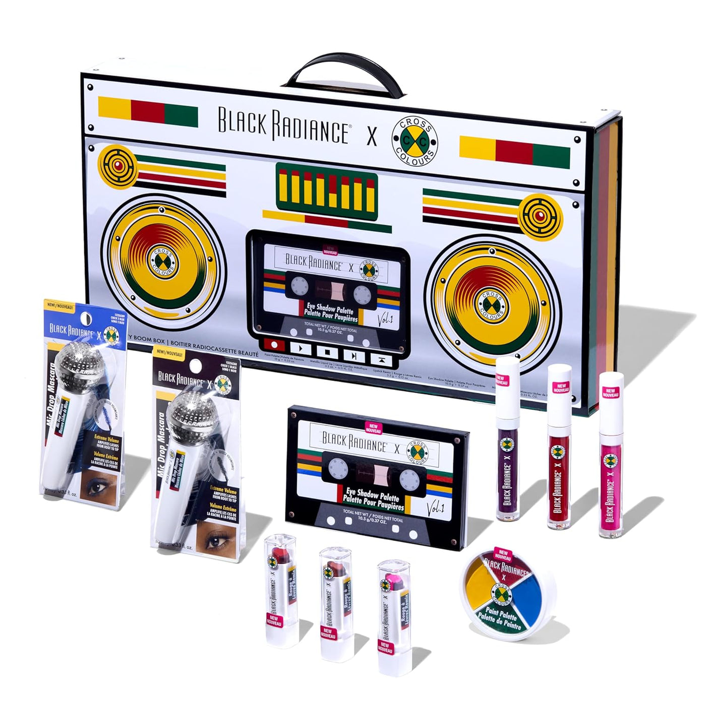 Black Radiance Cross Colours Juego de maquillaje de 10 piezas, cole...