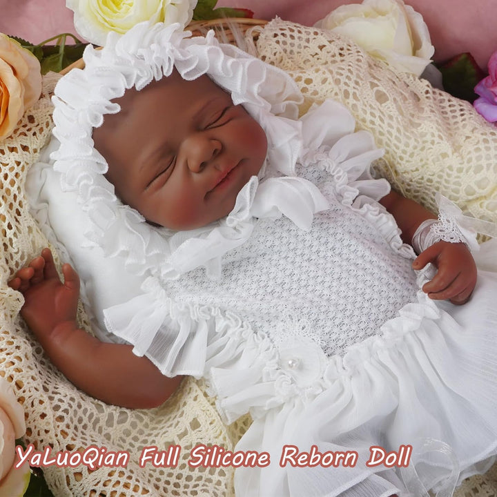 YaLuoQian Muñeca de bebé Reborn de silicona completa, niña recién n...
