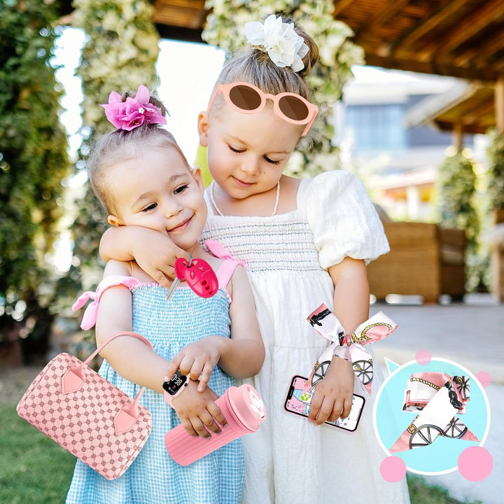 Oisacirg Bolsa de juego para niñas pequeñas, 32 piezas bolso de niñ...