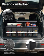 HOTOR - Organizador de maletero - Organizadores de coche para SUV con bolsa enfriadora extraíble