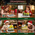 INSOON Calendario de Adviento 2026 Casa de Navidad Mini juego de