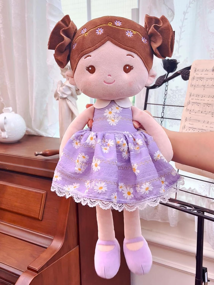 LeyaDoll Muñeca de bebé suave de felpa (40,6 cm), mi primera muñeca...