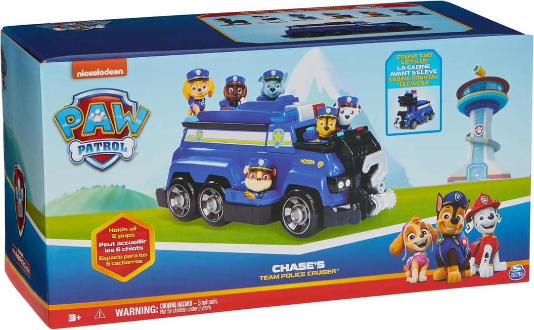 PAW Patrol Team Cruiser, vehículo a gran escala con figuras de acci...