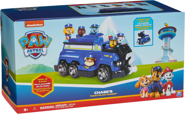PAW Patrol Team Cruiser, vehículo a gran escala con figuras de acci...