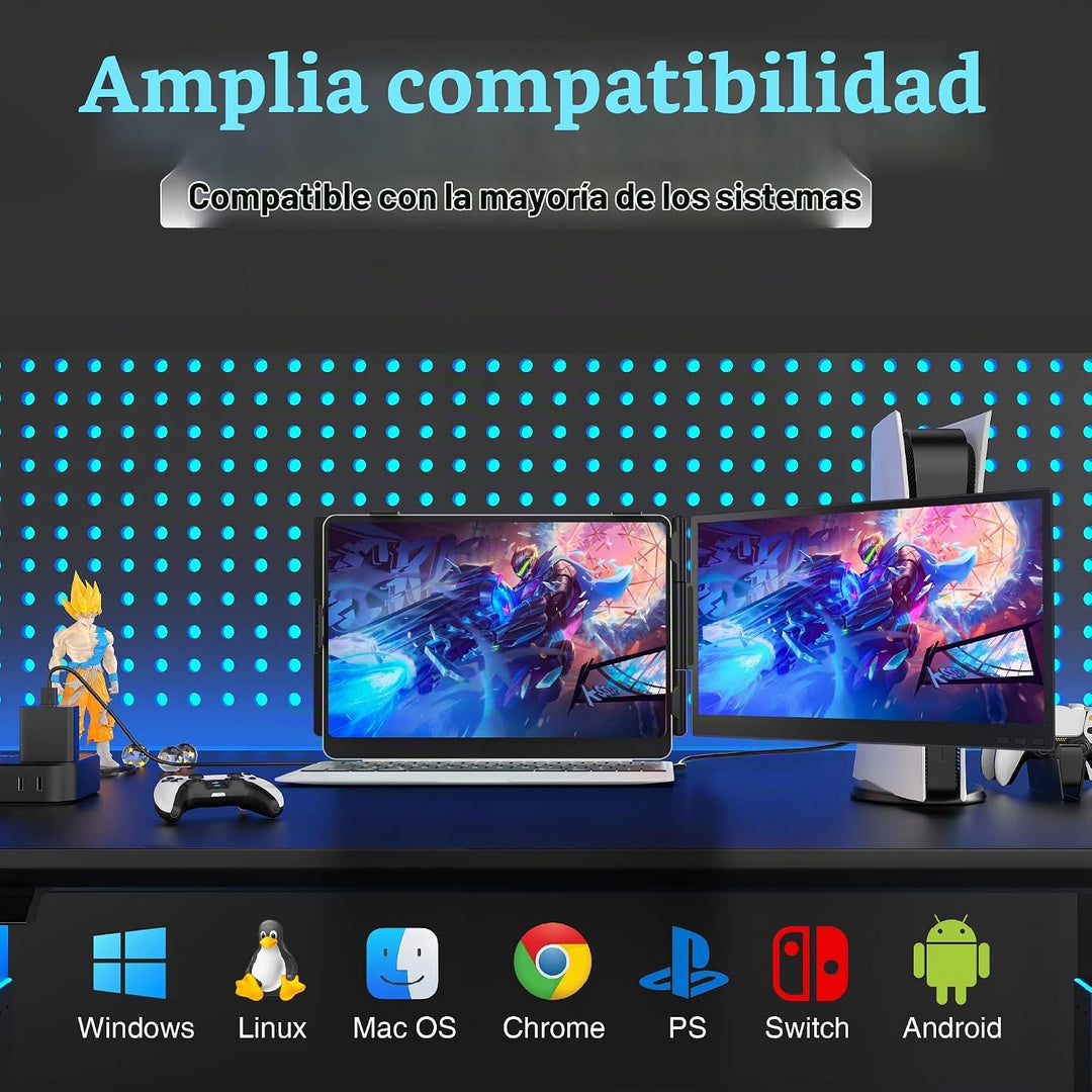Extensor de pantalla para laptop, ultra ligero de 14 pulgadas FHD 1...