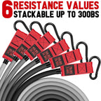 Bandas de Resistencia Pesada para Entrenamiento, 300lbs/360lb/420lb Bands de Ejercicio con Asas, Ancla de Puerta, Correas para Tobillos, Equipo de Gimnasio en Casa para Fortalecimiento Masculino, Entrenamiento de Fuerza y Estiramiento