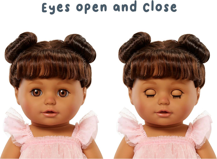 Baby Born Muñeca de cumpleaños Ava - Ojos marrones claros: caracter...