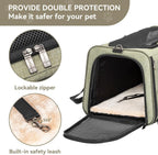 Petsfit Pequeño transportador expandible para gatos para viajes aéreos, hasta 9 libras
