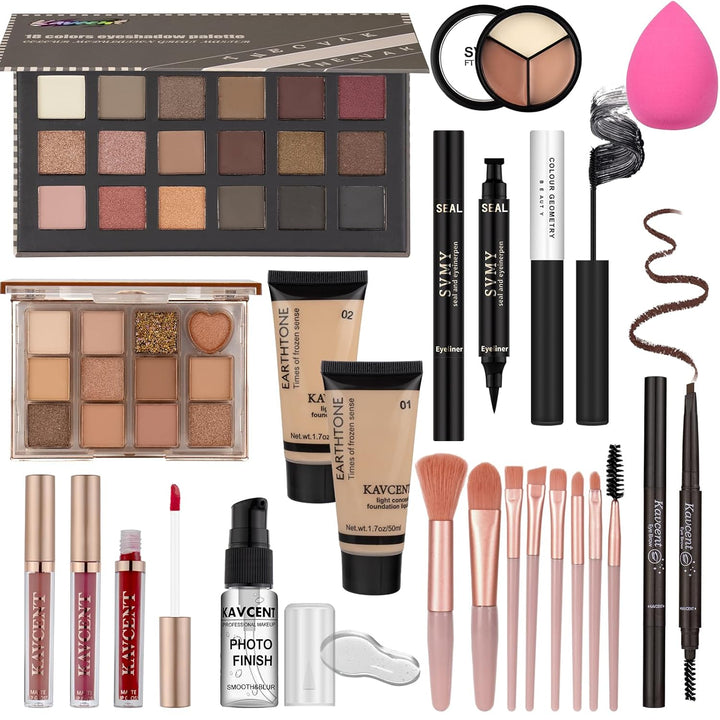 Kit de maquillaje para adolescentes, juego de maquillaje para mujer...