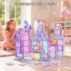 GobiDex Juego de construcción de 100 piezas de azulejos magnéticos de
