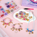 Uniartfy Kit de fabricación de pulseras con dijes, 305 piezas de suministros para niñas de 8 a 12 años, regalos de cumpleaños, manualidades para adolescentes, mujeres, niños de 5, 6, 7, 8, 9, 10, 11, 12 años, con caja organizadora