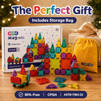 Mini azulejos magnéticos para niños, juego de construcción de 86 piezas con
