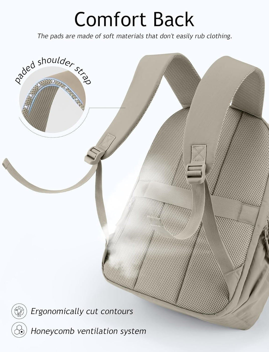 Mochila de viaje Uselike para mujeres, mochila para portátil de 15....