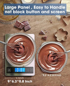 Báscula de alimentos de 22 libras digital para cocinar hornear