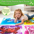 Large Sensory Floor Tiles, 20" Ocean Themed Play Mats, Autism Toys, 6-Pack
