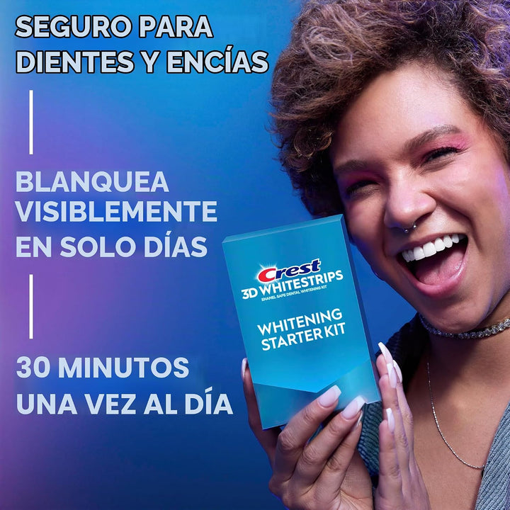 Crest Kit de iniciación de blanqueamiento 3D Whitestrips - Kit de b...