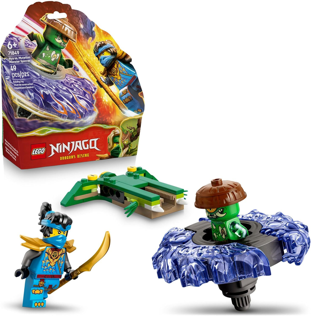LEGO NINJAGO NYA vs Mutation Monster Spinner Juguete de