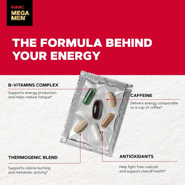 GNC Mega Men Energía y Metabolismo Vitapak Program, Nutrición Compl...
