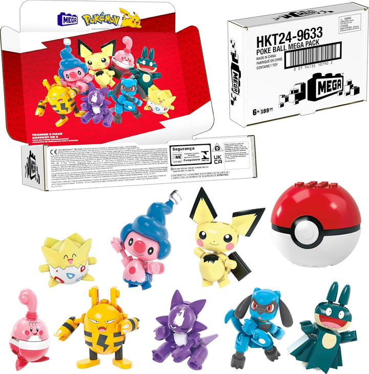 MEGA - Juego de juguetes de construcción de Pokémon
