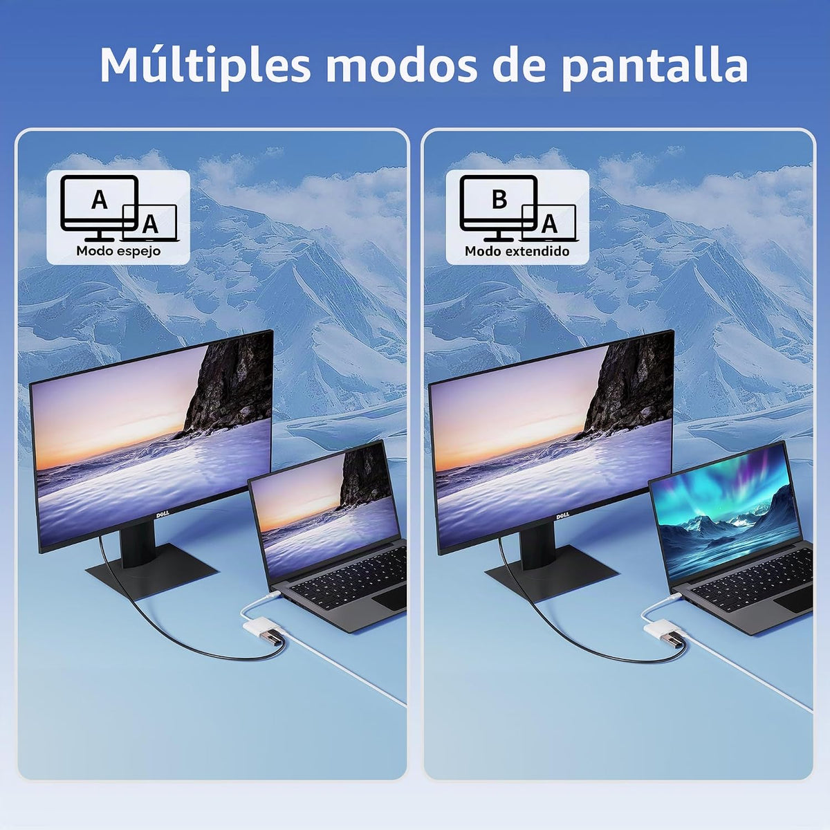 Adaptador USB C a HDMI para iPhone 17 16 15, 4K @60Hz ~ 120Hz iPhone a TV, adaptador USB C con carga rápida de 100 W, puerto USB 3.0 de 5 Gbps, dongle HDMI para iPad/TV/proyector/monitor, certificado