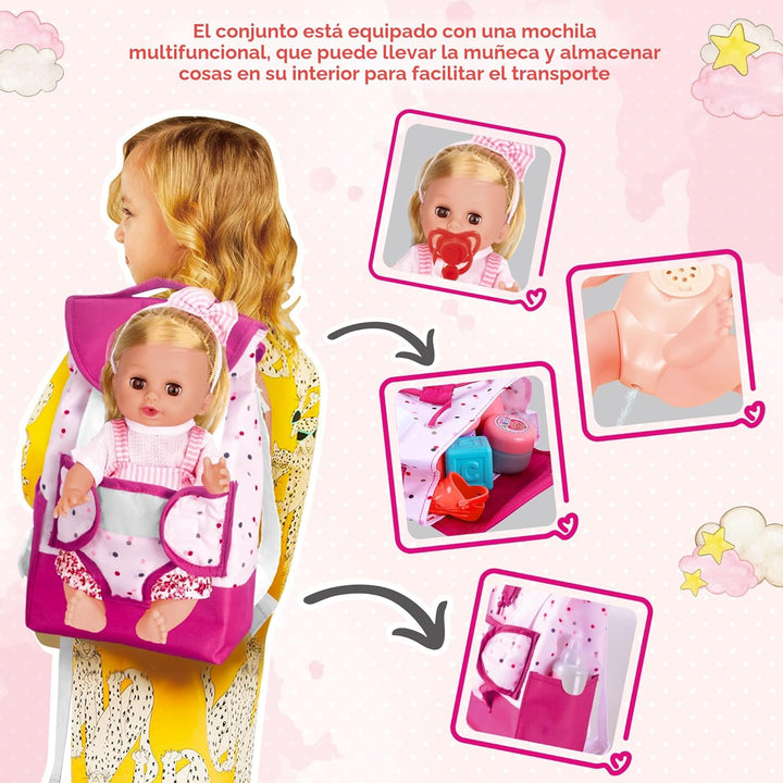 PROOU Set de Juguetes de Muñecas de Cuidado de Bebé, Set de 36 Piez...