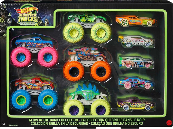 Hot Wheels Toy Monster Trucks - Paquete de 10 vehículos a escala 1:...
