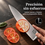 KnifeSaga - Juego de bloques de cuchillos de 15 piezas con afilador, espiga