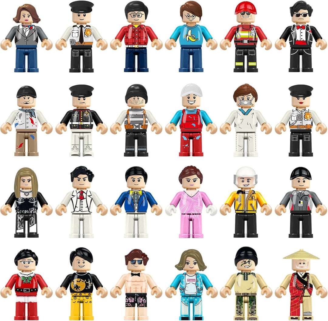 4BEE 24 piezas Mini Figuras de Bloques de Construcción