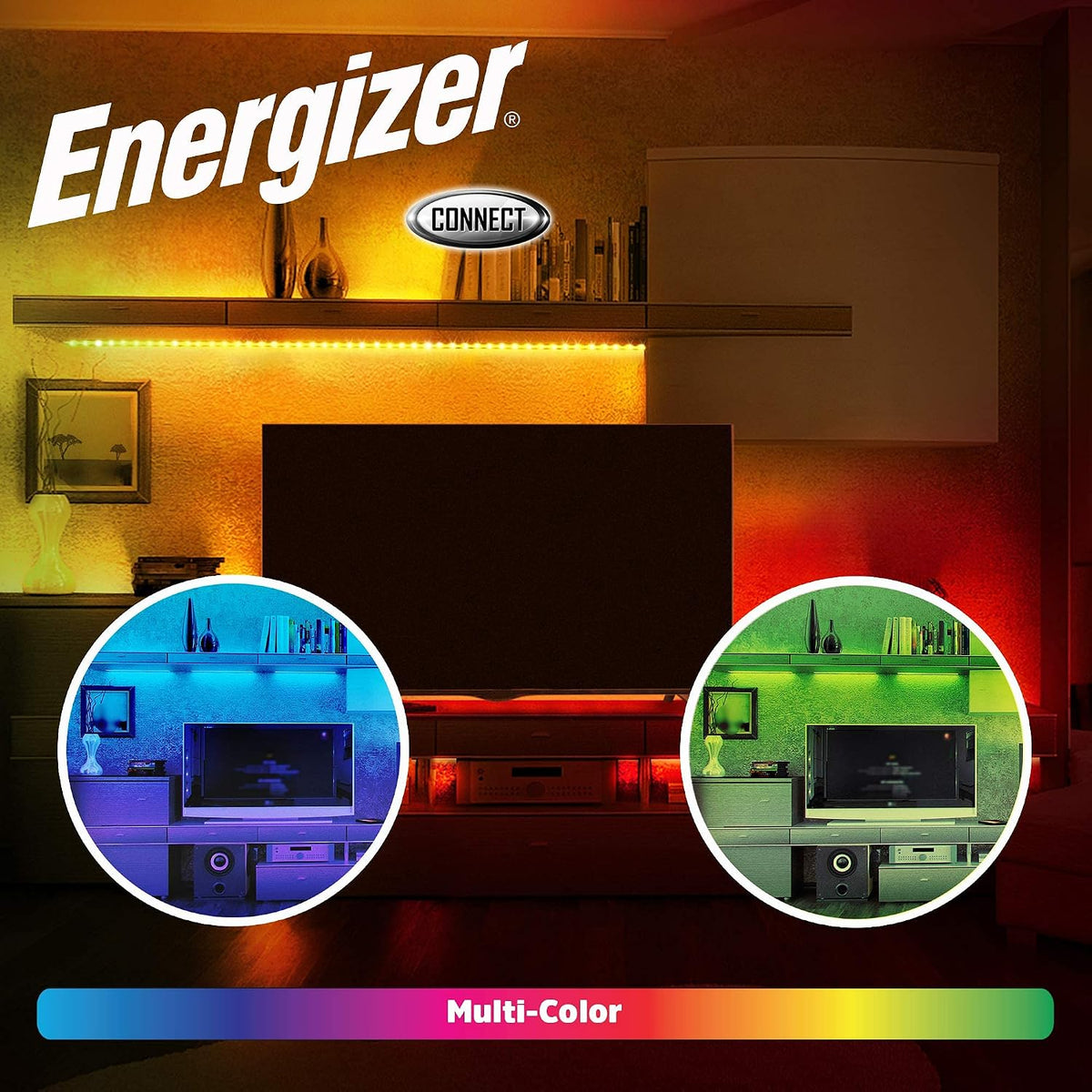 Energizer SMART - Tira de luz LED multicolor, 16 pies