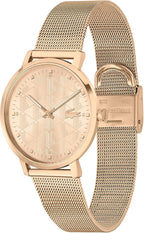 Reloj Lacoste Crocorigin para mujer con movimiento de cuarzo 2H, Acero inoxidable, Reloj de moda de pulsera, Resistente al agua hasta 3 ATM/30 metros