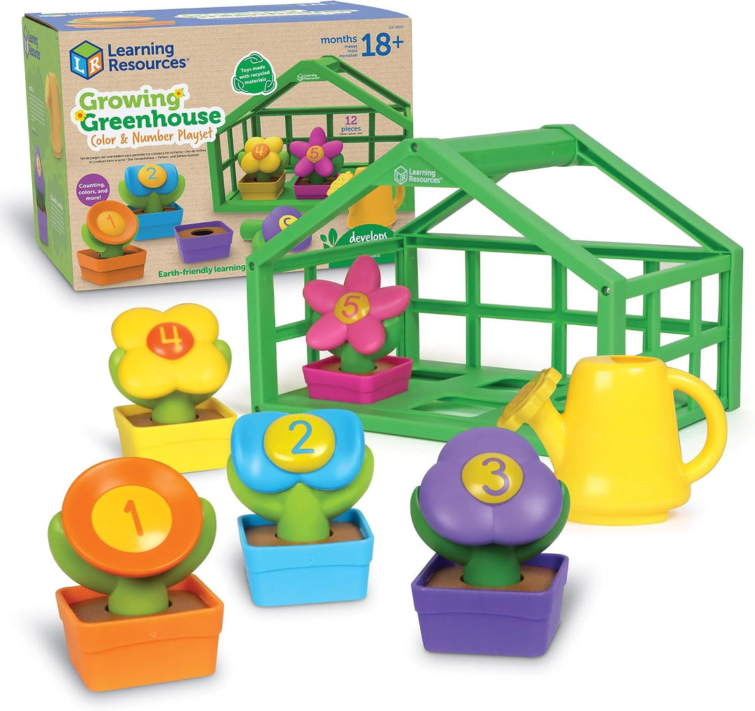 Learning Resources Juego de colores y números de invernadero en cre...