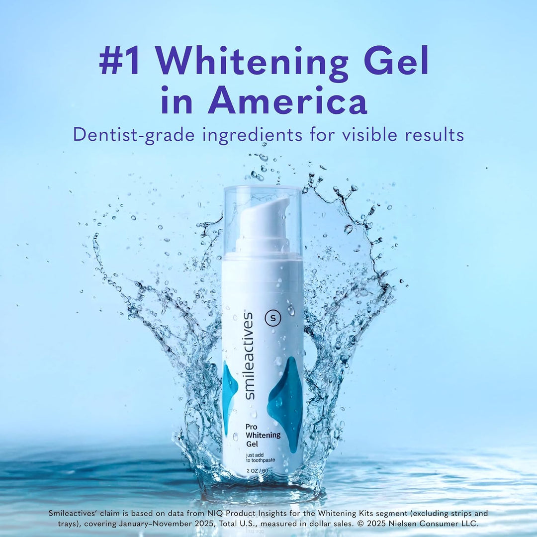 Gel blanqueador de dientes Smileactives, peróxido de hidrógeno de g...