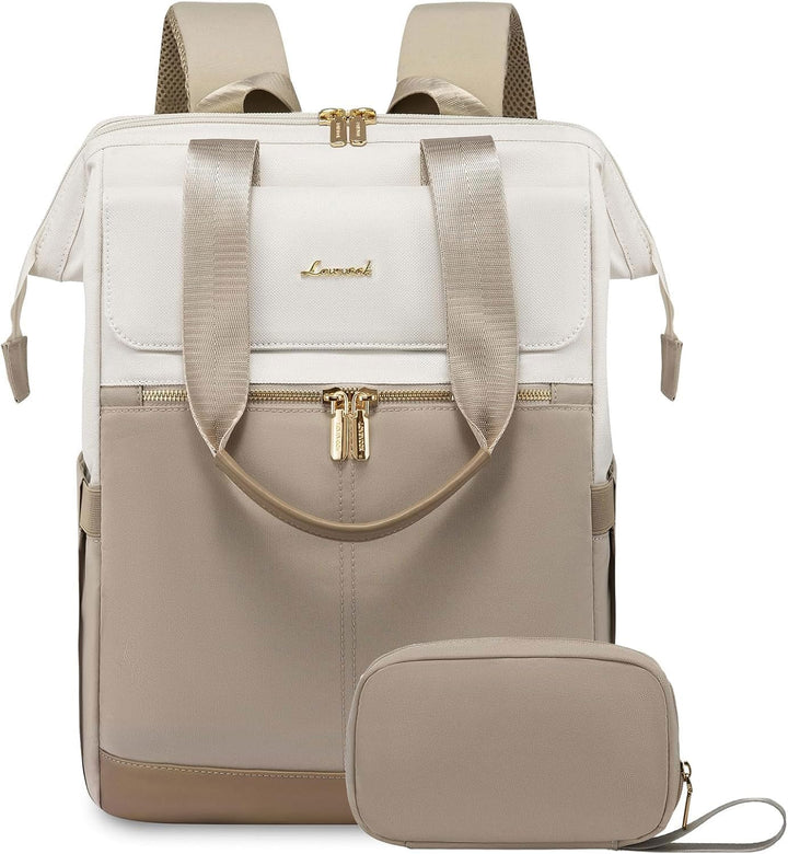 LOVEVOOK Mochila para laptop para mujer, mochila de trabajo convert...
