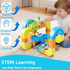 Juego de tren eléctrico para niños de 4 a 8 años, tren 3D Infinity Racer para niños pequeños, juguete de construcción de fusión con pista de carreras antigravedad, regalo divertido de aprendizaje STEM