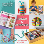 Más de 3000 piezas de suministros de arte y manualidades para niños de 3 a