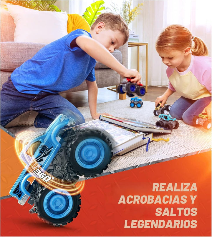 Team Power - Juguetes de Monster Trucks para niños y niñas, 6 paque...