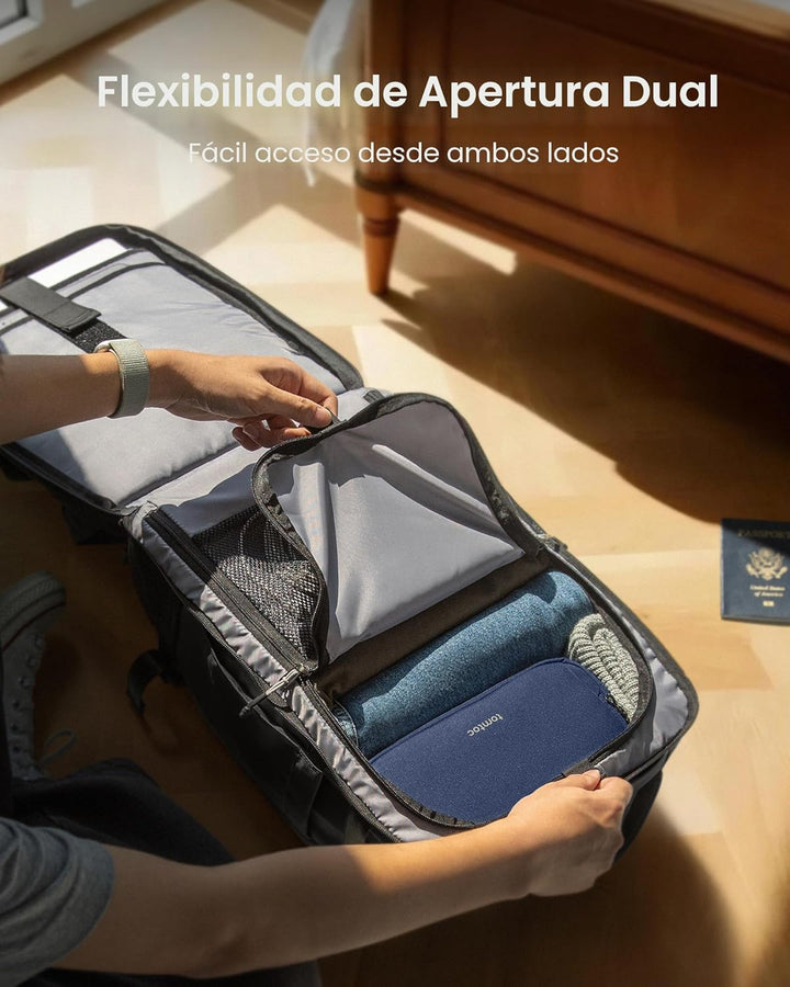 Mochila de viaje tomtoc, equipaje de mano aprobado para vuelos y co...