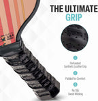 Palms-O-Aces Palas de pickleball de fibra de carbono - Núcleo 16 mm y Aprobadas por USAPA