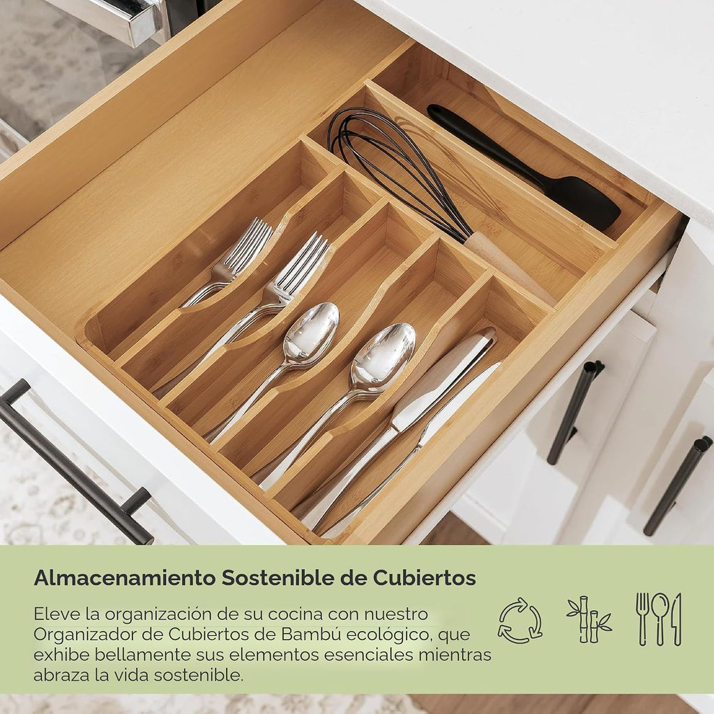 Organizador de cubiertos y utensilios, fijo de 10.5 pulgadas