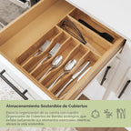 Organizador de cubiertos y utensilios, fijo de 10.5 pulgadas
