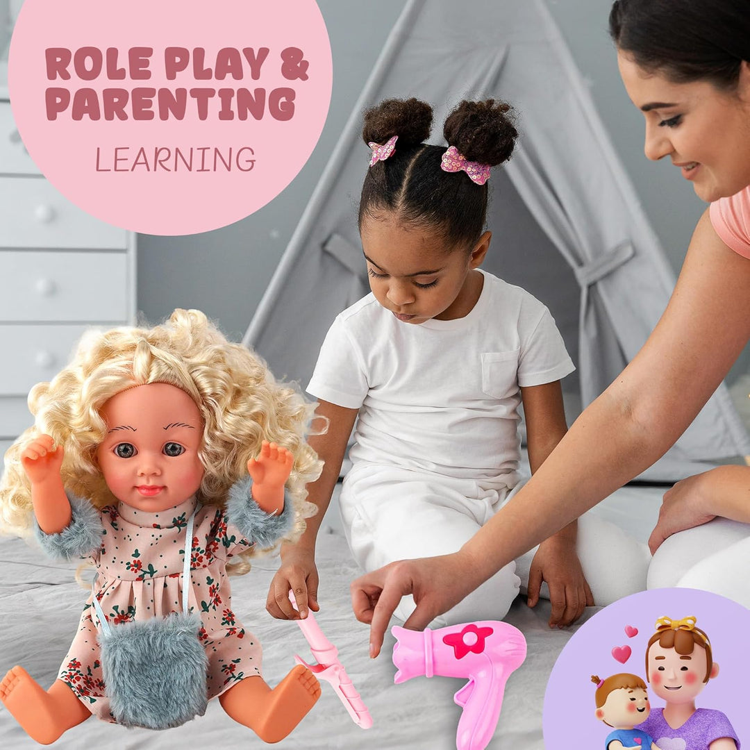 Muñeca de bebé - SMIESSKIDDO Muñecas bebé interactivas de 12" c...