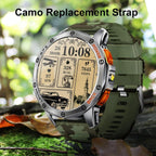 Relojes Inteligentes Militares con GPS Integrado, Más de 170 Modos Deportivos para Hombres con Linterna, Reloj Inteligente para Teléfonos Android y iPhone, Pantalla AMOLED de 1.43", Llamadas Bluetooth