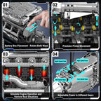 Mould King V8 Kit de modelo de motor turbo doble que funciona – Más de 2899 piezas, construye tu propio kit de motor de modelo visible para adultos con motor y batería, bloques de construcción para adultos, juguetes de construcción STEM de bricolaje
